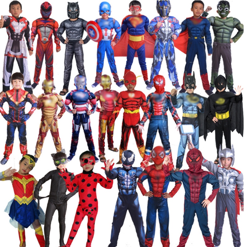 Multi slags halloween kostymbarn jumpsuit cosplay kostym