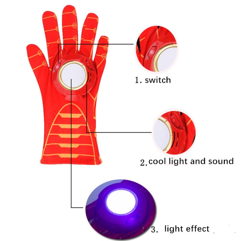 Cosplay Cape Luminous Facespiece Weapon Launch Suit Halloween Children's Costume