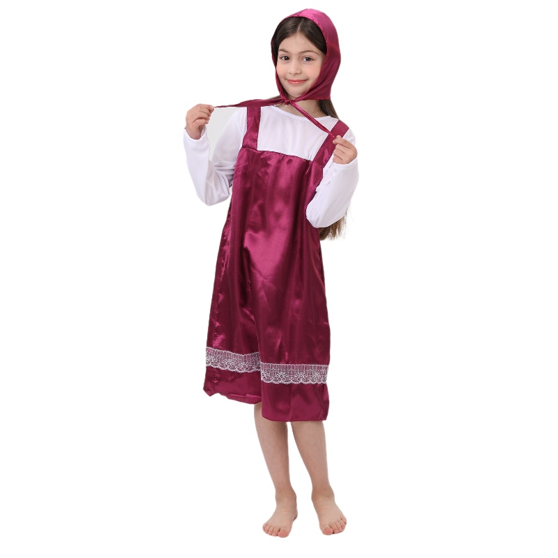 Barn tycker om saga karaktär cosplay masa kostym röda rid huva kostymer