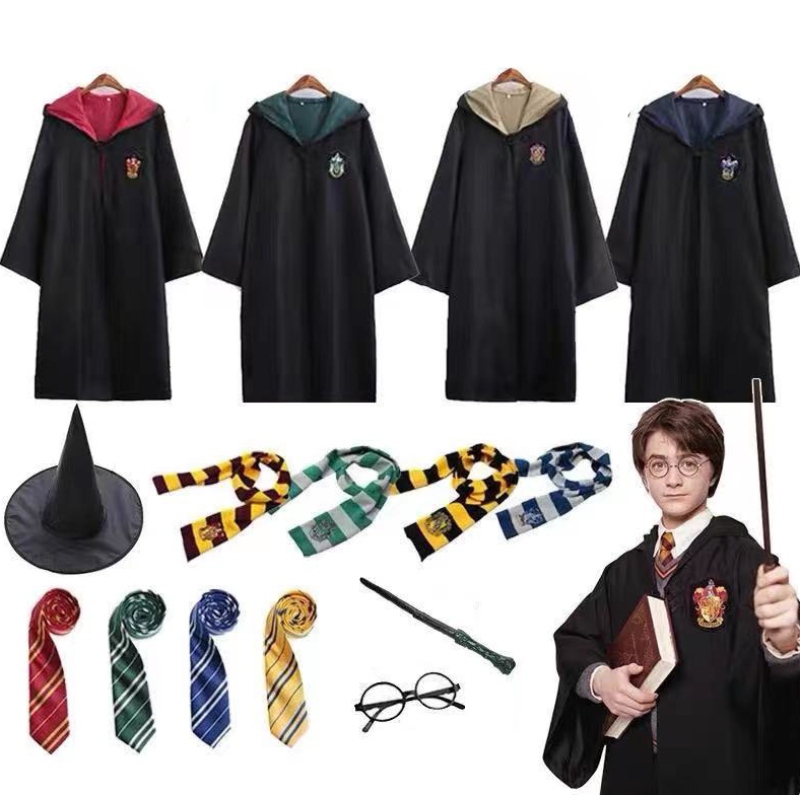Magic Robe Cape Cosplay Clothes Accessories Kids Wizard Cosplay TV&movie Cosplay Harrypotterr Costume