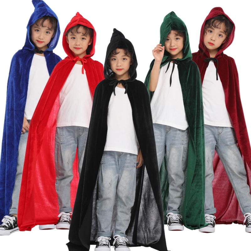 Europeiska och amerikanska populära Halloween Cloak Ghost Festival Cloak Velvet Adult Cloak