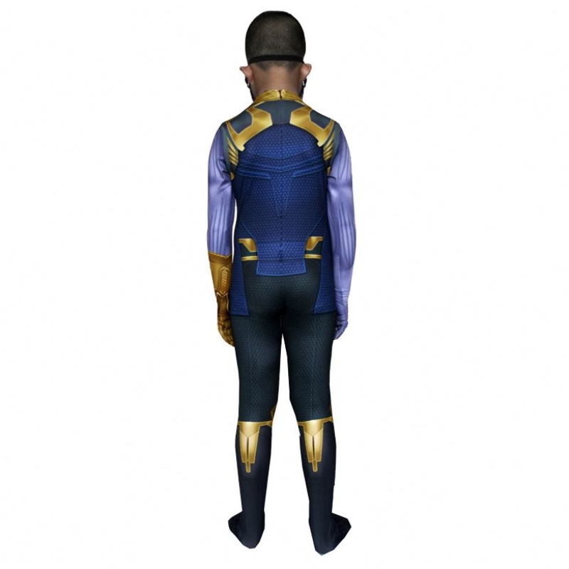 Infinity War Avenger Tight Jumpsuit bodysuit Halloween Kids&men Devil Film Film Cosplay Factory Supply Thanos Costume With Mask