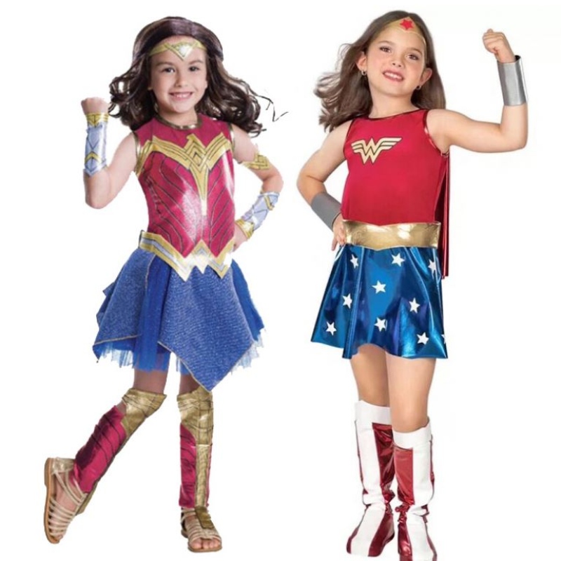 Baige Girls Wonder Woman Costume Halloween Set Princess Party Dress Ladybug Kids Costume