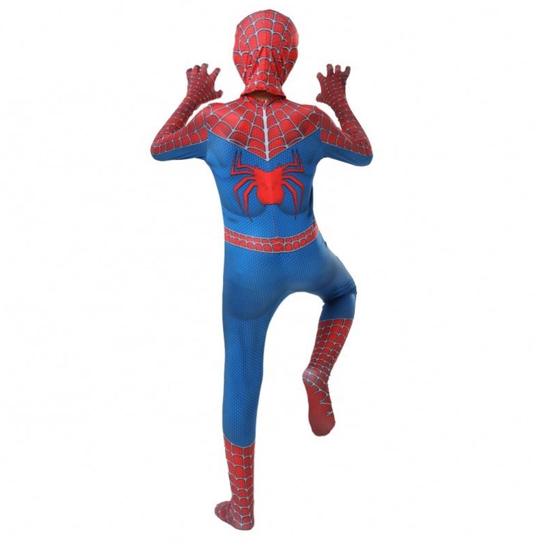 Made In China Factory Classic Popular Blue&red Avenger Suit TV&movie Superhero Jumpsuits Anime Halloween Clothes Spiderman