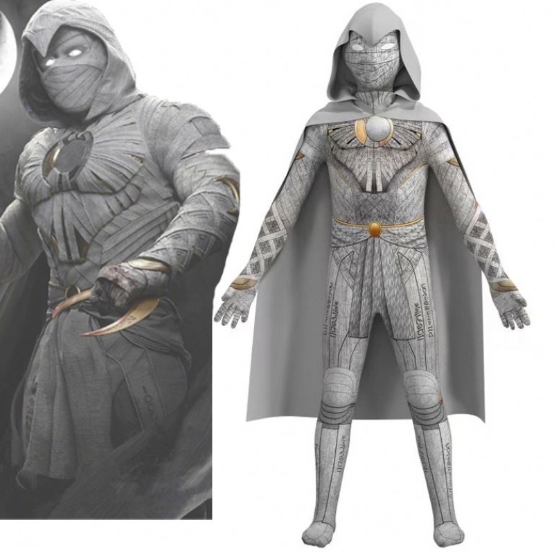 Ny design -TV&movie kostymer halloween kläder barn superhjälte kostymer månen riddare cosplay kostymer