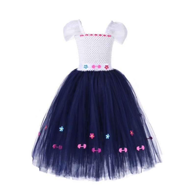 Sommarpopulära Luisa Madrigal Cosplay Outfits Baby Girl Frock Dress Princess Costumes