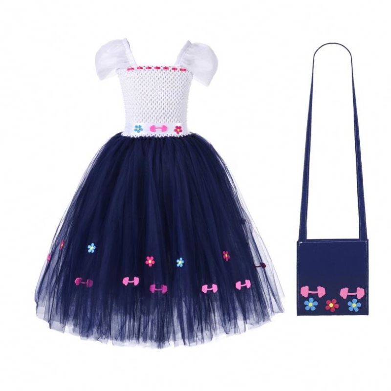 Sommarpopulära Luisa Madrigal Cosplay Outfits Baby Girl Frock Dress Princess Costumes