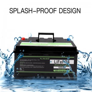JiaAo litiumjärnfosfatbatteri livstid 12v 100 / 200AH rv marin djupcykel bms Bluetooth litiumbatteri