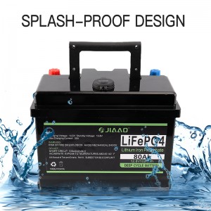 LFP Solar Battery 12v 80ah Lifepo4 Batteri Litiumion Batteri