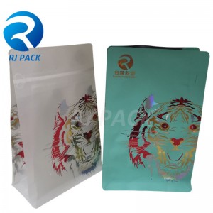 Pocket blixtlås platta bottenväskor med UV -stämpling