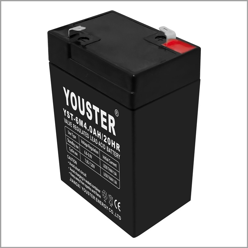 Underhållsfrit agm batteri med lång livslängd 6V5AHblysyrabatteri för nödbelysning