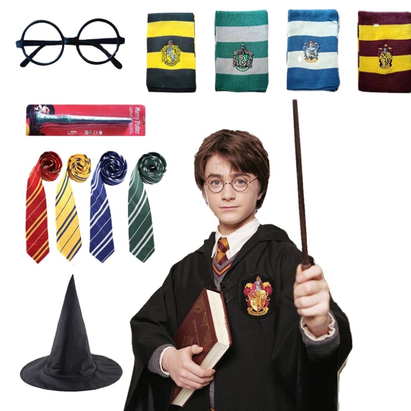 2022 Hot Selling Harry Cosplay Costume Kids and Adult Potter Robe for Halloween Party Costumes
