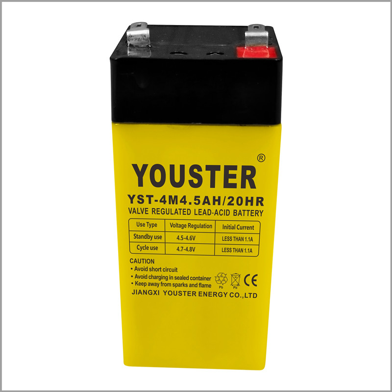 VRLA AGM batteri litet hemmabruk batteri 4v5.0ah Blybatteri