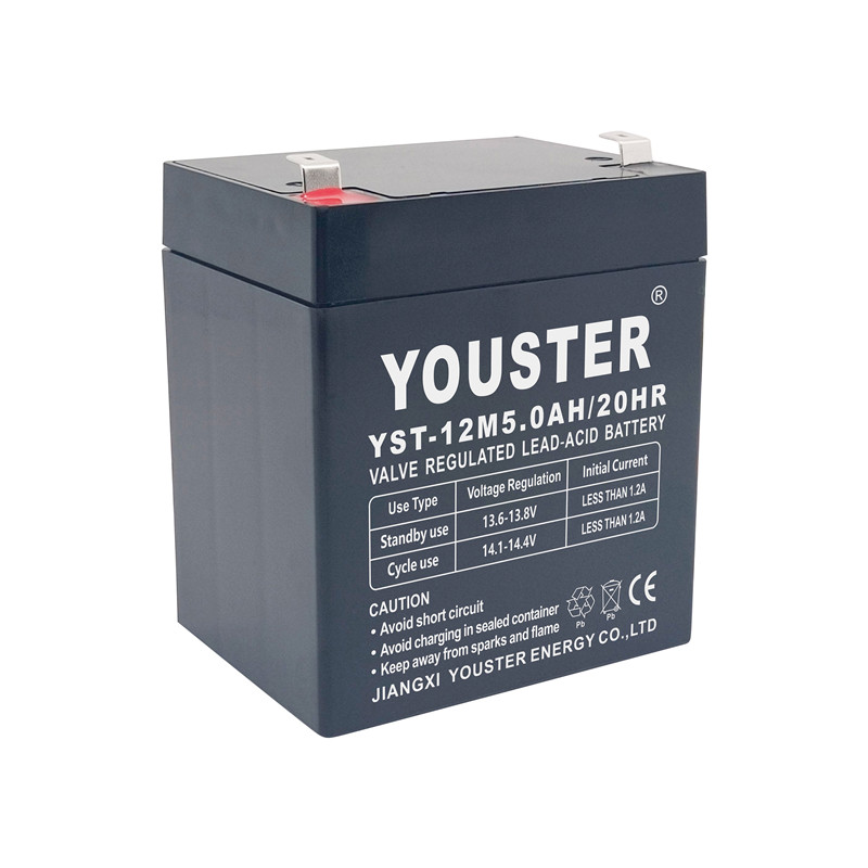 Youster Long Life AGM Försluten bly-syra UPS-batteri 12V 5AH Backup Batteri