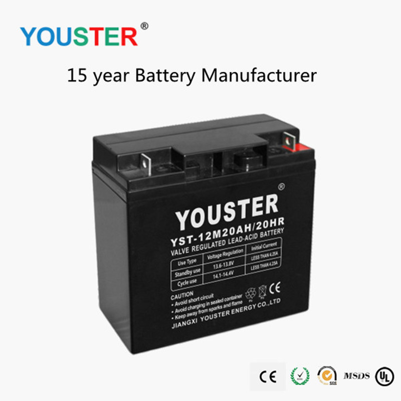 Partihandel anpassade solkraftsbatteri 12v20ah solblybatterier
