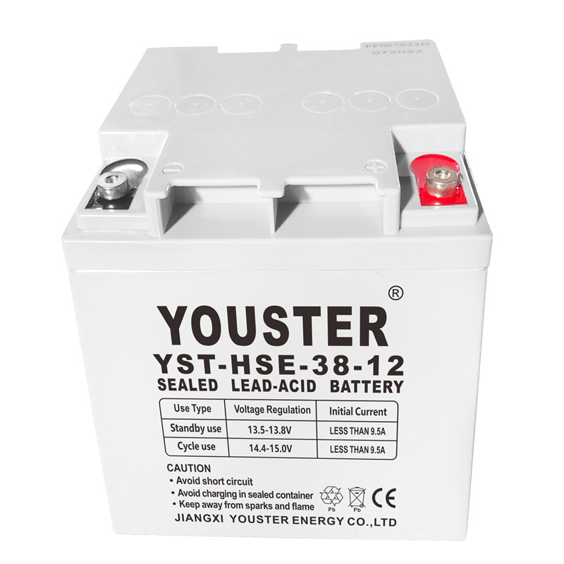 Fabrik direkt blysyrabatteri 12v 38ah industriella solbatterier ce certifikatbatteri