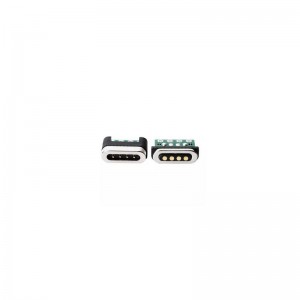 Magnetisk elektrisk kontakt med laddnings- och överföringssignal