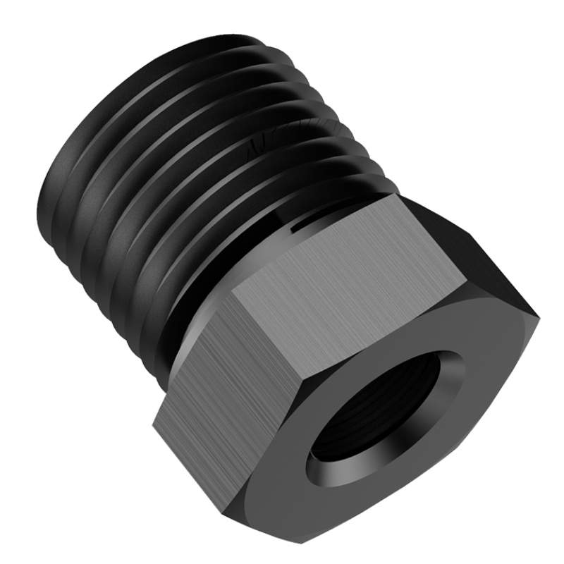 1/4 NPT hane till 1/8 NPT honreduktionsadapter Hex bussning ihålig aluminium