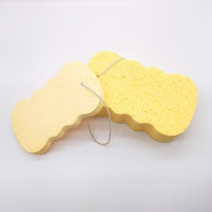 Bath fuktgivande färg trämassa bomull Stark dekontaminering badsvamp Cellulosa trämassa svamp