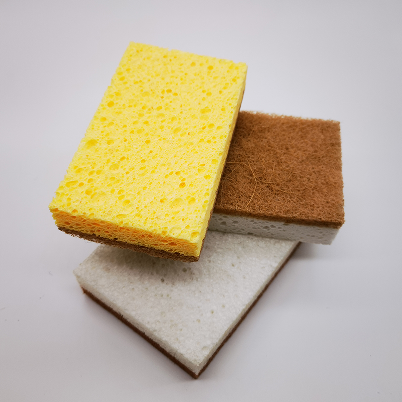 Mikrofiber svamp kök rengöring naturlig rengöring sisal loofah kök skrubb cellulosa svamp