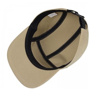 Logotyp 3D Broderi anpassad logotyp Ny design ostrukturerad låg profil camp blank vanlig nylon 5 panel hatt