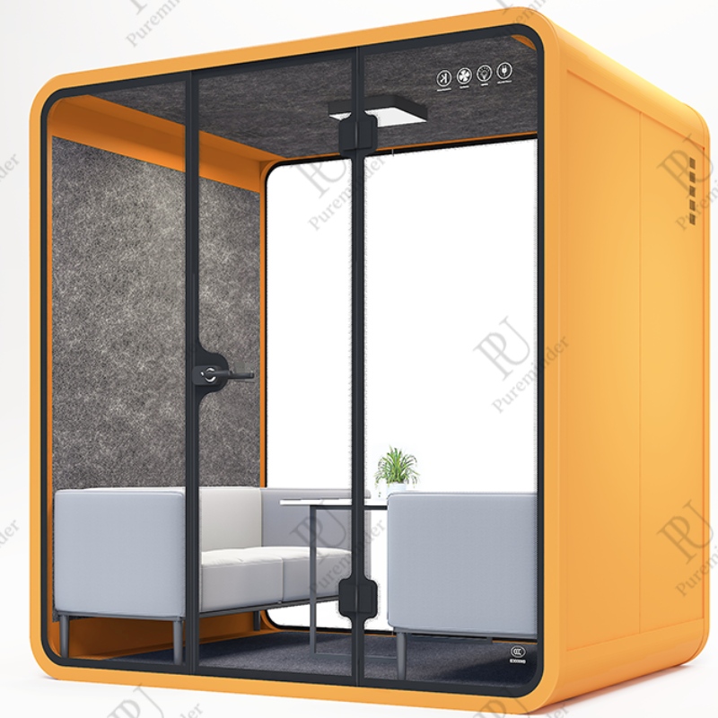 Live Webcasting Pod Akustiskt rum Telefon Kommersiell bärbar Ljudisolerad monter Möteskontor Pod till salu
