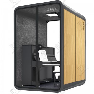 Flytbar Bärbar Studio Hem Stål Akustiska Skrivbord Stol Kontor Ljudisolerade Pods Kontor Telefonkiosk Inomhus Arbete Möte Modulär