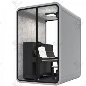 Flytbar Bärbar Studio Hem Stål Akustiska Skrivbord Stol Kontor Ljudisolerade Pods Kontor Telefonkiosk Inomhus Arbete Möte Modulär