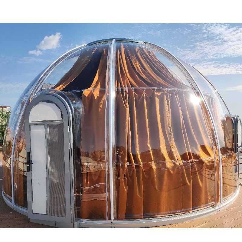 6 meter Lyx Transparent kupoltält geodetiskt utomhus camping kupoltält för resort hotell, Camping, Utomhusaktiviteter