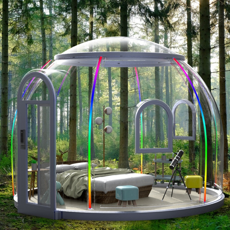 3,5 meter Lyx Transparent kupoltält geodetiskt utomhus camping kupoltält för resort hotell, Camping, Utomhusaktiviteter