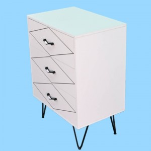 Lyx Fabrik Anpassa MDF Trä Nightstand Hem Användning Sängbord Nightstand