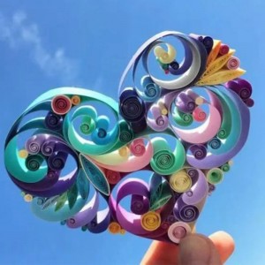 Färgad pappersremsa