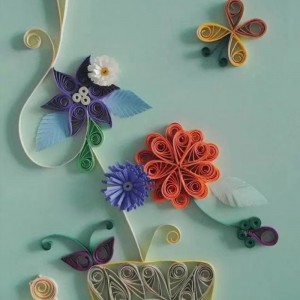 Färgad pappersremsa