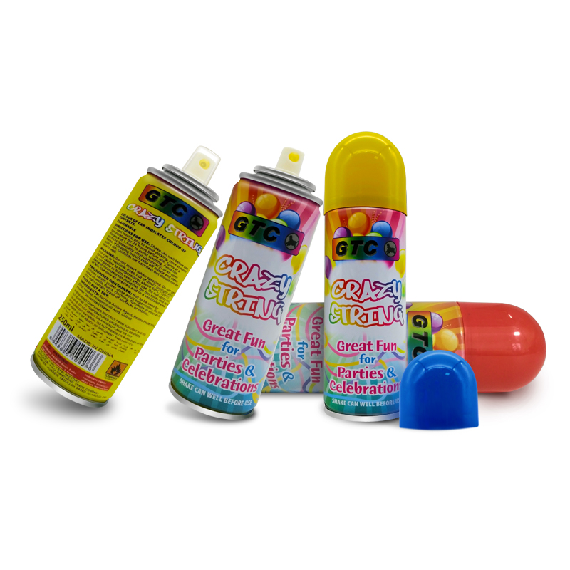 Billiga grossist bröllop konfetti snöspray färg band