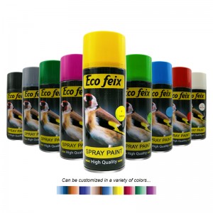Högkvalitativ billig färg akryl aerosol färg prov bil graffiti sprayfärg