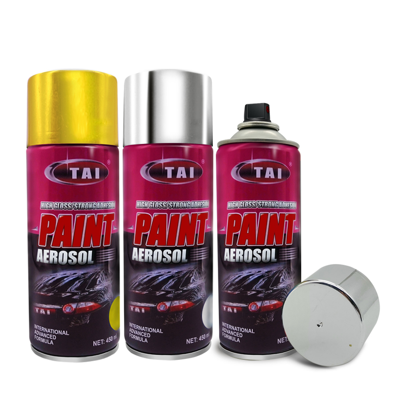 Metaller sprayfärg precision färg sprayfärg krom sprayfärg för plast