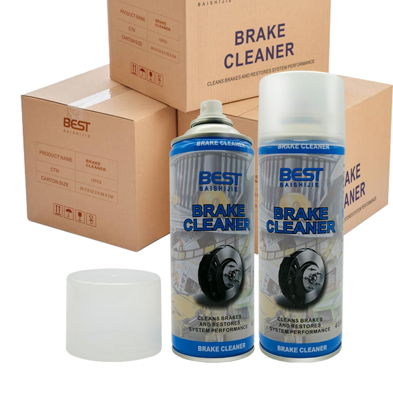 Bromsskivan renare bromsdelar renare spray broms damm rengöring