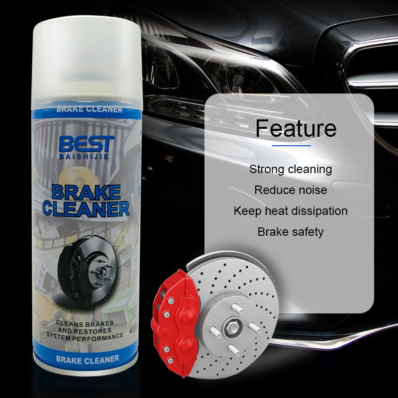 Bromsskivan renare bromsdelar renare spray broms damm rengöring