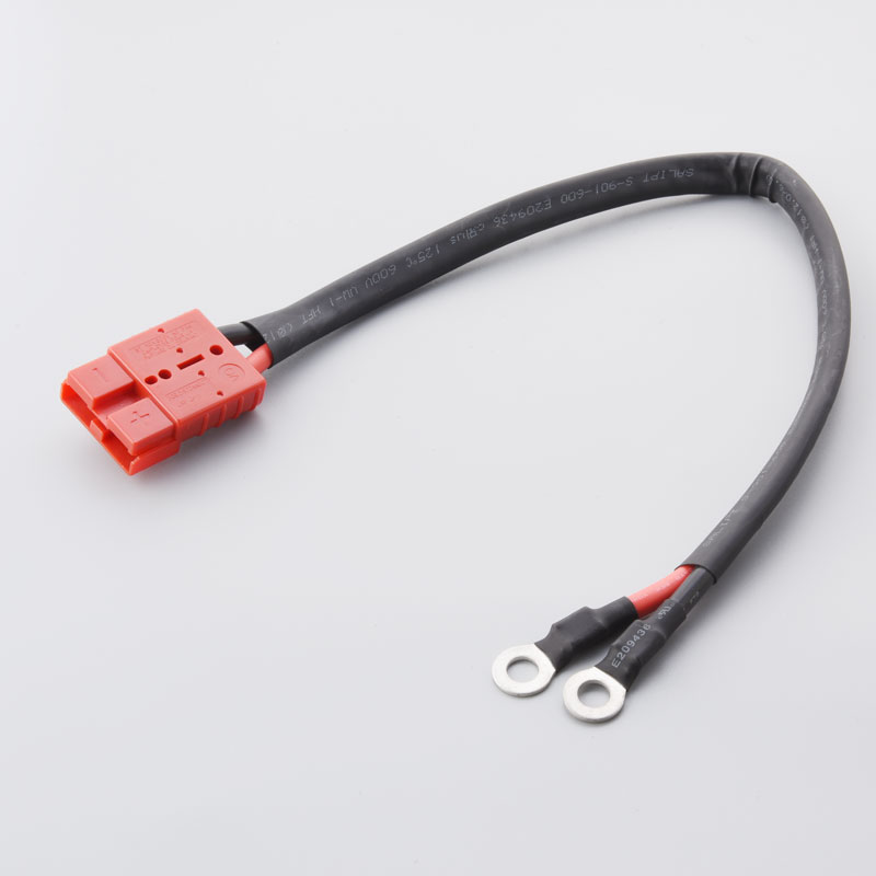 50A elektrisk gaffeltruck batteri laddningskabel kontakt för Anderson Plug Lead till Lug M8 Terminal Harness Wire