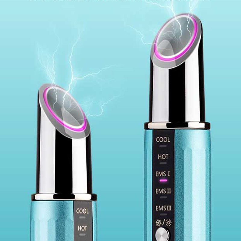 RF Beauty Eye Massager Stick ems Beauty Eye Instrument Radiofrekvens Hot&Cool Compress Instrument för att minska fina linjer, anti-wrinkles, blekande mörk cirkel, blekna ögonväskor