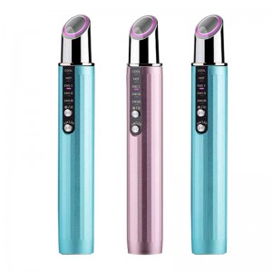 RF Beauty Eye Massager Stick ems Beauty Eye Instrument Radiofrekvens Hot&Cool Compress Instrument för att minska fina linjer, anti-wrinkles, blekande mörk cirkel, blekna ögonväskor