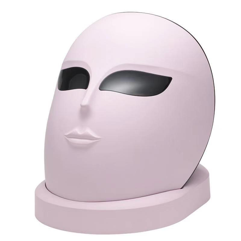 Led Face Mâsk Light Therapy 7 Color Skin Rejuvenation Therapy LED Photon Mâsk Light Facial Skin Care Anti Aging Skin Drawing rynkor toning mâsk (för ansikte&hals).