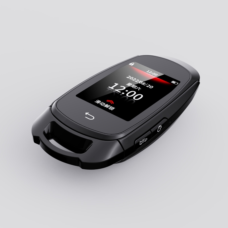 SMART REMOTE CAR -nyckel, allt i ennyckelfri post Auto Lock Unlock, LCD -skärmuppgraderingsnyckel FOB -ersättningsåtkomst, Anti Stöld Valfri fordonslogotyp