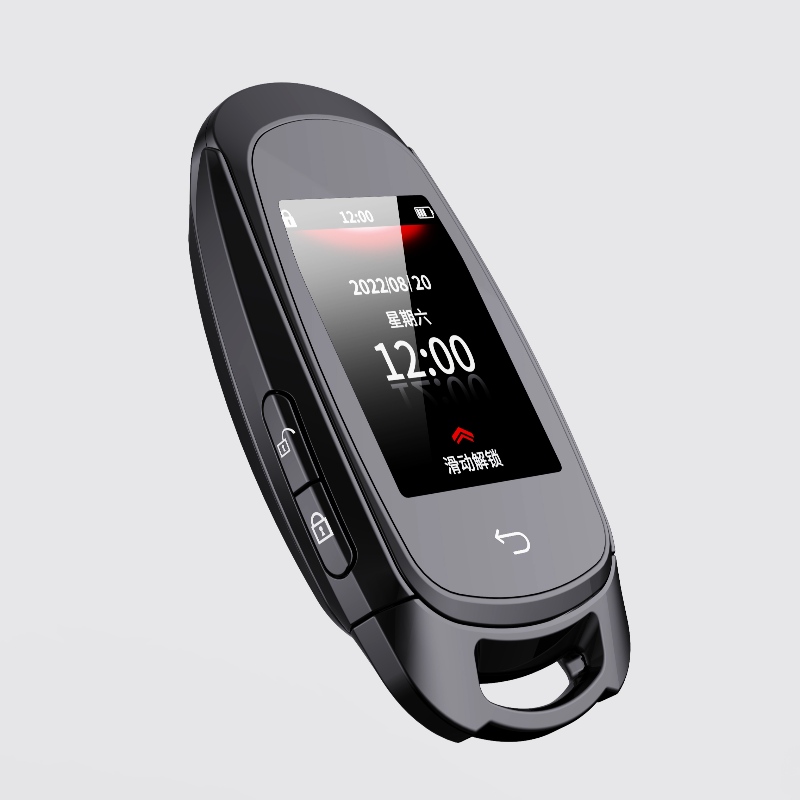SMART REMOTE CAR -nyckel, allt i ennyckelfri post Auto Lock Unlock, LCD -skärmuppgraderingsnyckel FOB -ersättningsåtkomst, Anti Stöld Valfri fordonslogotyp