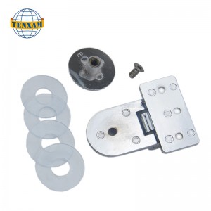 Rund pärla gångjärn mot väggen