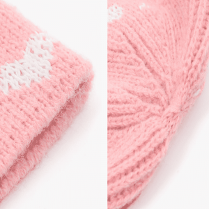 Reflekterande garn jacquard stickad hatt