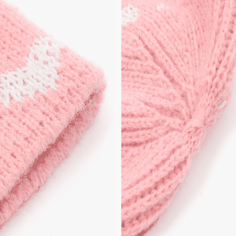 Reflekterande garn jacquard stickad hatt
