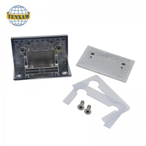 Dubbelsidig fyrkantig glasklämma