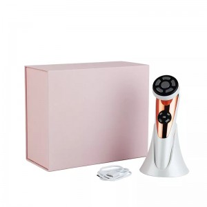 EMS HOT Cold Photon Beauty Instrument Face Skinwhiten Lyft Dra åt ansiktslyftning Skönhetsverktyg USB Portable Electric Face Massager, ansiktsintroduktion Rengöring av hud åtdragning rynka borttagning Het ansiktsintroduktion Skönhet...