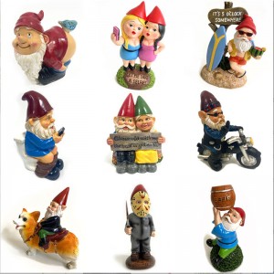 Dekorationer dvärg dvärg trädgårdsdekorationer jultomten dekorationer